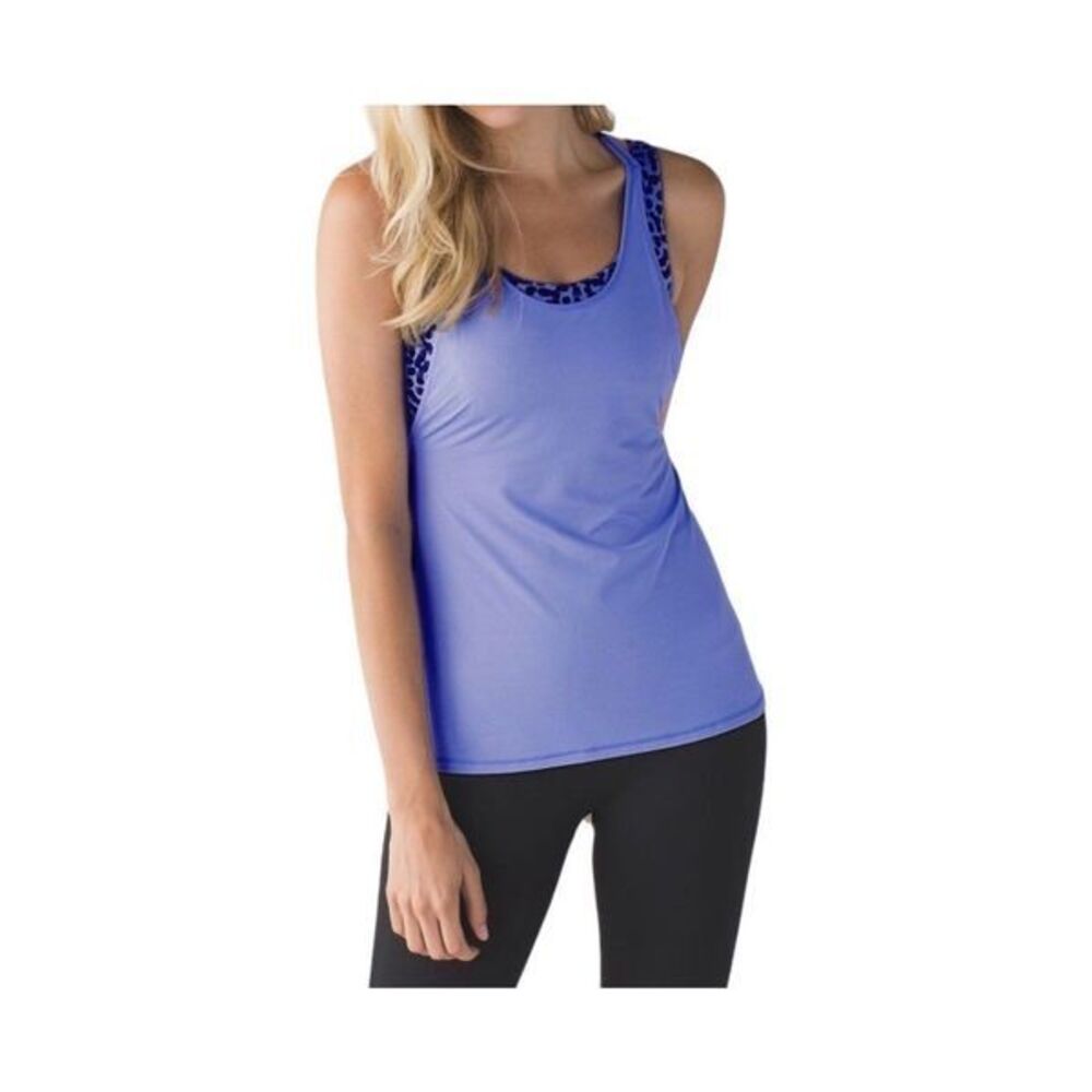Lululemon All Sport Support Tank Lullaby / Ace Spot Lullaby Black | 6